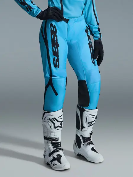 Calça Alpinestars Stella Fluid Apex 26 - Verde Água/Preto - Grid