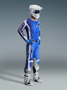 Imagem 7 de Calça Alpinestars Racer Air Portl 26 - Azul/Branco Ucla