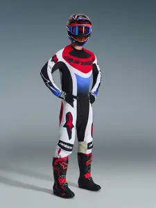 Imagem 6 de Calça Alpinestars Techstar Knif 26 - Preto/Branco/Vermelho