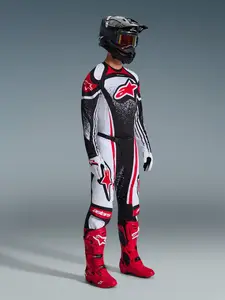 Imagem 6 de Calça Alpinestars Techstar Nomur 26 - Preto/Branco/Vermelho