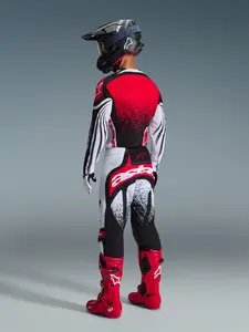 Imagem 8 de Calça Alpinestars Techstar Nomur 26 - Preto/Branco/Vermelho