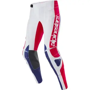 Imagem 1 de Calça Alpinestars Techstar Red Bud - Branco/Azul/Vermelho