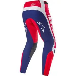 Imagem 2 de Calça Alpinestars Techstar Red Bud - Branco/Azul/Vermelho