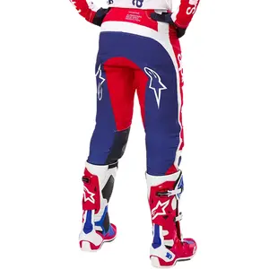 Imagem 4 de Calça Alpinestars Techstar Red Bud - Branco/Azul/Vermelho