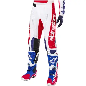 Imagem 3 de Calça Alpinestars Techstar Red Bud - Branco/Azul/Vermelho