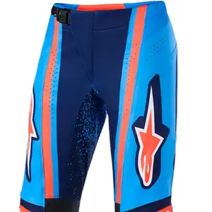 Imagem 3 de Calça Alpinestars Techstar Nomur 26 - Azul Marinho/Laranja