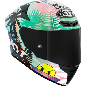Imagem 4 de Capacete KYT TT Course Riccardo Rossi 2022 BCN - Branco/Preto
