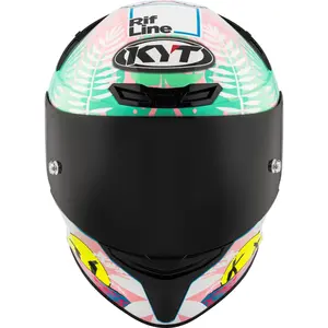 Imagem 5 de Capacete KYT TT Course Riccardo Rossi 2022 BCN - Branco/Preto