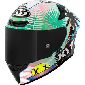 Imagem 3 de Capacete KYT TT Course Riccardo Rossi 2022 BCN - Branco/Preto