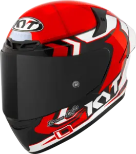 Imagem 3 de Capacete KYT TT Course Bayliss - Vermelho/Preto/Branco