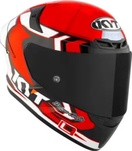 Imagem 4 de Capacete KYT TT Course Bayliss - Vermelho/Preto/Branco