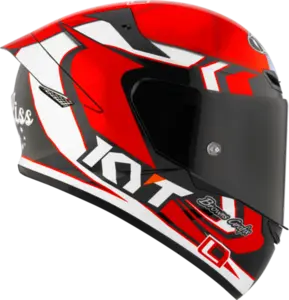 Imagem 2 de Capacete KYT TT Course Bayliss - Vermelho/Preto/Branco