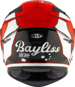 Imagem 8 de Capacete KYT TT Course Bayliss - Vermelho/Preto/Branco