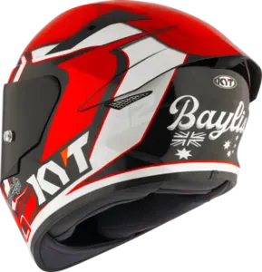 Imagem 6 de Capacete KYT TT Course Bayliss - Vermelho/Preto/Branco