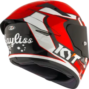 Imagem 7 de Capacete KYT TT Course Bayliss - Vermelho/Preto/Branco