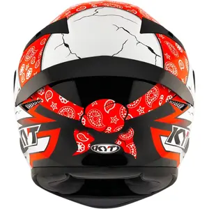 Imagem 2 de Capacete KYT TT Course Pirate - Preto/Branco/Vermelho