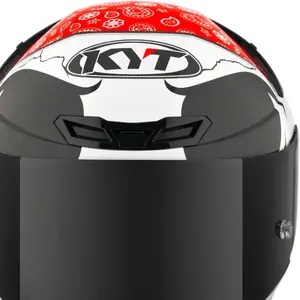 Imagem 5 de Capacete KYT TT Course Pirate - Preto/Branco/Vermelho