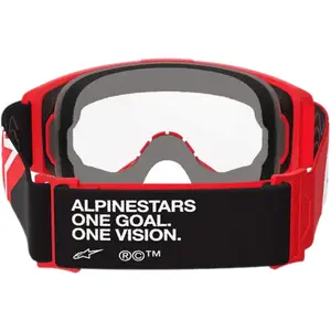 Imagem 4 de Óculos Alpinestars Vision OTG - Vermelho/Preto/Branco (Lente Transparente)