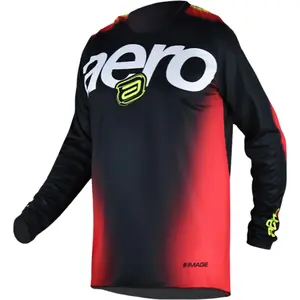 Camisa ASW Image Elysium 26 - Vermelho/Preto/Amarelo Fluor - Grid