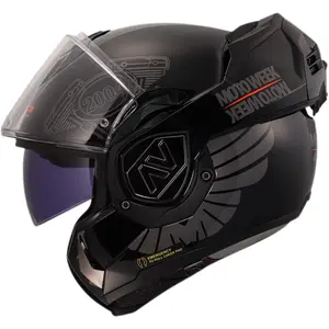 Imagem 4 de Capacete LS2 Advant FF906 Capital Moto Week - Preto Fosco (Articulado)