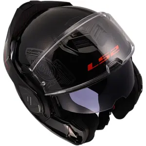 Imagem 9 de Capacete LS2 Advant FF906 Capital Moto Week - Preto Fosco (Articulado)