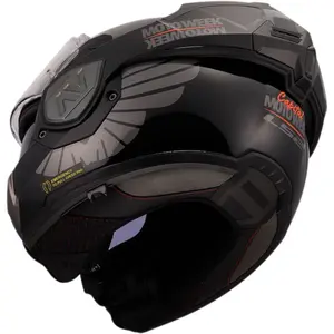 Imagem 10 de Capacete LS2 Advant FF906 Capital Moto Week - Preto Fosco (Articulado)