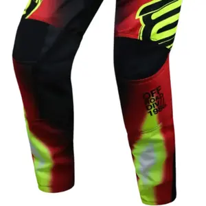 Imagem 4 de Calça ASW Image Elysium 26 - Vermelho/Preto/Amarelo Fluor