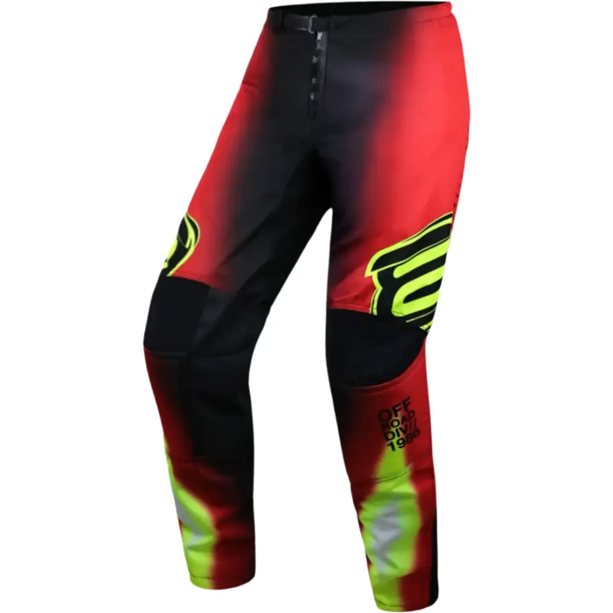 Calça ASW Image Elysium 26 - Vermelho/Preto/Amarelo Fluor - Grid