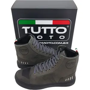 Imagem 4 de Tênis Tutto Moto Urban (Couro) Cinza