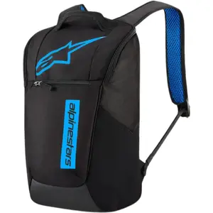 ●3-DEEP Mochila Alpinestars Defcon V3 Backpack Preto/Azul - 13,6 Litros