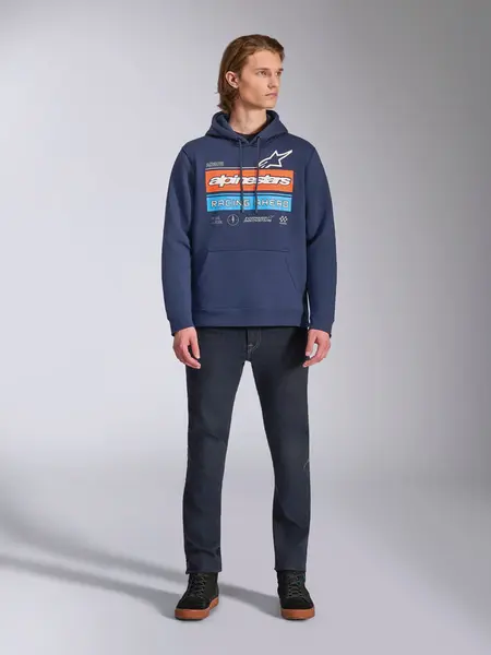 Moletom Alpinestars Harken Hoodie - Azul - Grid Motors