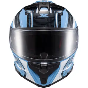 Imagem 6 de Capacete Texx Kaiman Flag Argentina - Azul/Branco/Amarelo