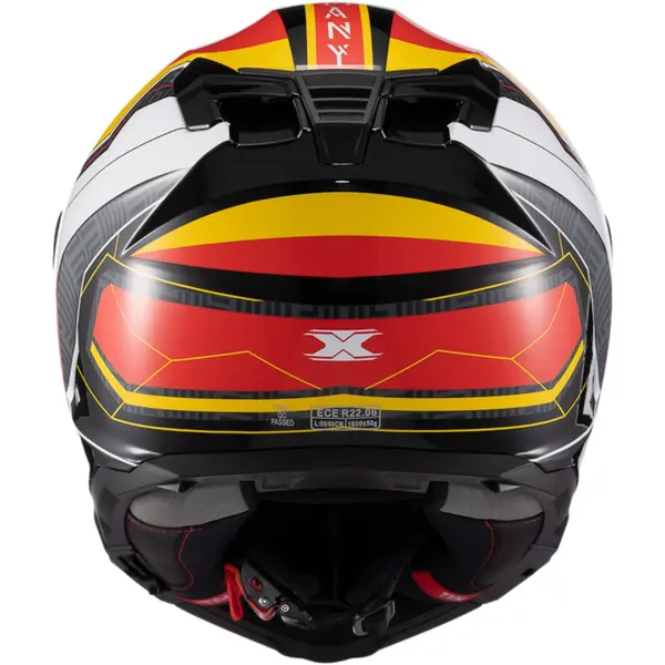 Capacete Texx Kaiman Flag Alemanha - Preto/Branco/Amarelo/Vermelho