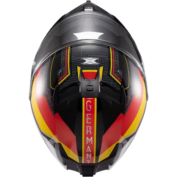 Capacete Texx Kaiman Flag Alemanha - Preto/Branco/Amarelo/Vermelho