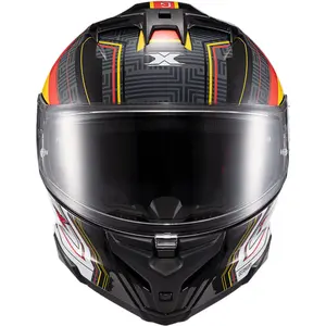Imagem 2 de Capacete Texx Kaiman Flag Alemanha - Preto/Branco/Amarelo/Vermelho