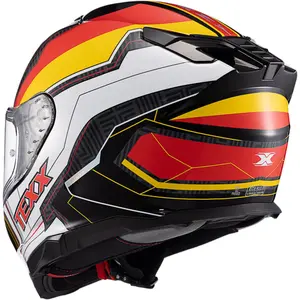 Imagem 5 de Capacete Texx Kaiman Flag Alemanha - Preto/Branco/Amarelo/Vermelho