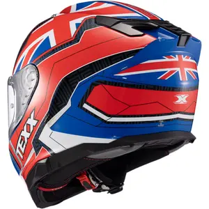 Imagem 5 de Capacete Texx Kaiman Flag Reino Unido - Azul/Branco/Vermelho