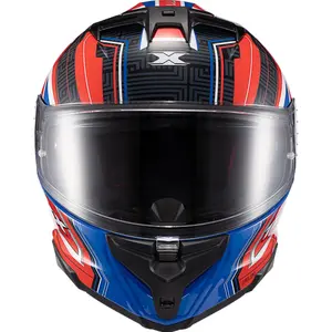 Imagem 4 de Capacete Texx Kaiman Flag Reino Unido - Azul/Branco/Vermelho