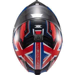Imagem 6 de Capacete Texx Kaiman Flag Reino Unido - Azul/Branco/Vermelho