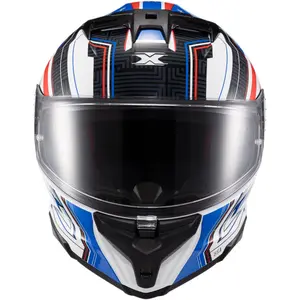 Imagem 4 de Capacete Texx Kaiman Flag Estados Unidos - Azul/Branco/Vermelho
