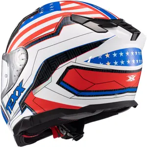 Imagem 5 de Capacete Texx Kaiman Flag Estados Unidos - Azul/Branco/Vermelho