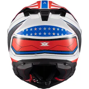 Imagem 7 de Capacete Texx Kaiman Flag Estados Unidos - Azul/Branco/Vermelho