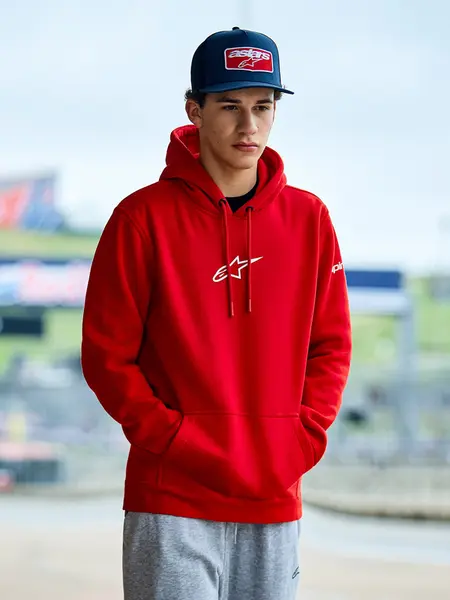 coldrain RED LOGO HOODIE Mサイズ Moletom Alpinestars Frontal Hoodie - Vermelho - Grid Motors