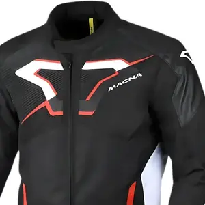 Imagem 3 de Jaqueta Macna Tazar 2.0 - Preto/Vermelho (Impermeável)