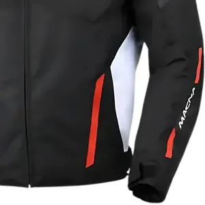 Imagem 4 de Jaqueta Macna Tazar 2.0 - Preto/Vermelho (Impermeável)
