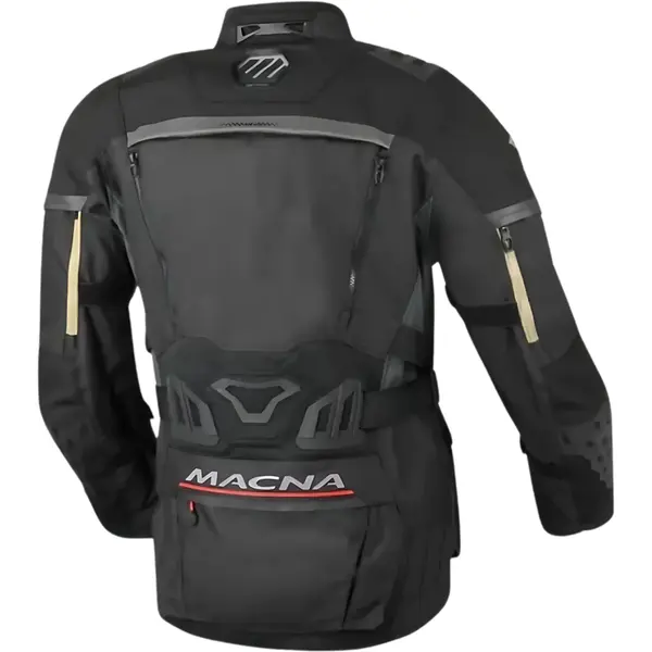 マナカナ Jaqueta Macna Chieftane - Preto (Impermeável) - Grid Motors