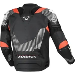 Imagem 2 de Jaqueta Macna Couro Ignite - Preto/Branco/Vermelho (Ventilada)