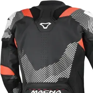 Imagem 5 de Jaqueta Macna Couro Ignite - Preto/Branco/Vermelho (Ventilada)