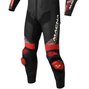 Imagem 4 de Macacão Macna Armadyl 1 Peça - Preto/Vermelho (Couro)