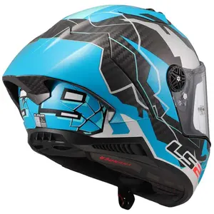 Imagem 6 de Capacete LS2 Thunder Carbon GP Aero Huertas - Azul/Cinza/Preto